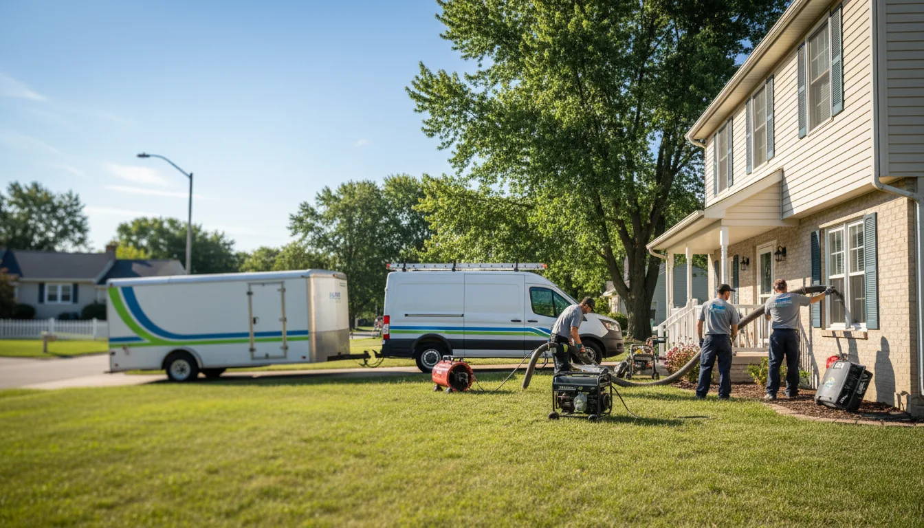 Flooded Basement Restoration And Cleanup With Repair in Dorrance, KS near me